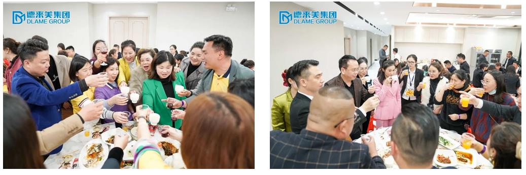 晚宴，珍饈佳肴，大家一起開(kāi)懷暢飲