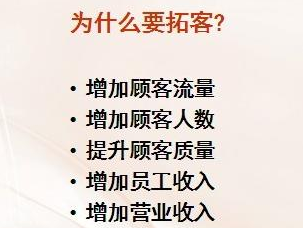 新開(kāi)的美容院為什么要拓客